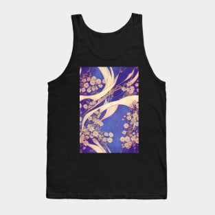 Beautiful Violet and White Floral pattern, for all those who love flowers #73 Tank Top